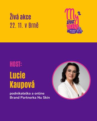 Zdraví + krása = investice do sebe. 💞 Souhlasíte? Není tak náhodou, že vzácným hostem mé první Živé akce v brněnké...